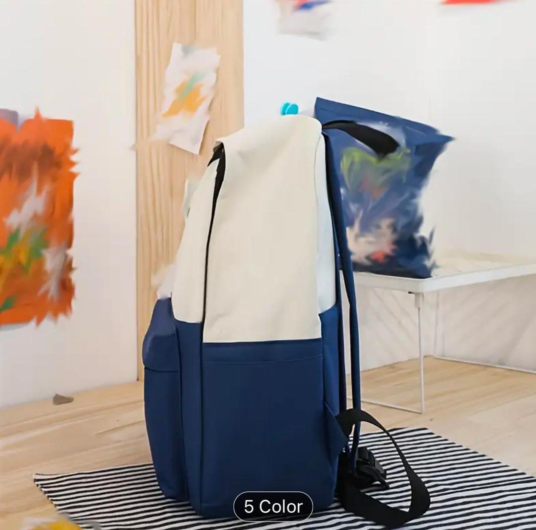 Cute Cat Print 5-in-1 School Bag Set for Girls Backpack, Handbag, Crossbody Pouch, Pencil Case & Lunch Bag Stylish Combo - Image 2