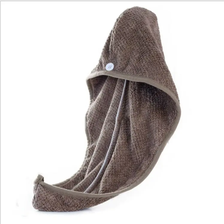 Hair Drying Towel Cap Quick Dry, Soft & Absorbent Turban Wrap For Women | Anti-Frizz Hair Wrap Towel For Bathroom & Salon Use (Random Color) - Image 3