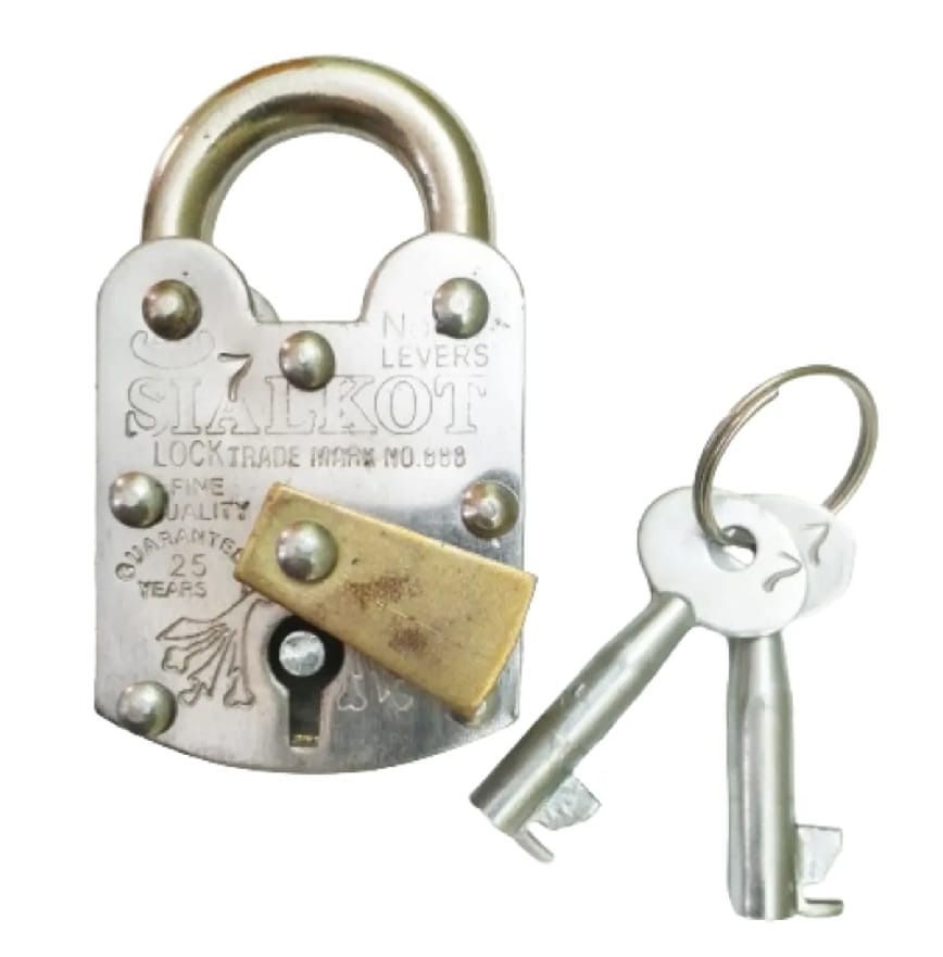 Heavy Duty Pad Lock | Desi Lock with 2 Keys | Strong Security for Doors, Cabinets & Home Safety - Image 2