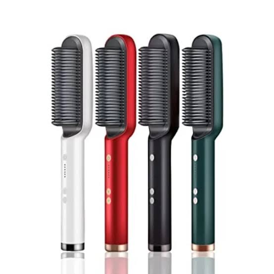909 Hair Straightener Brush Fast Heating, Smooth Styling, And Easy-To-Use Design For Quick And Professional Hair Straightening (Random Colors) - Image 2