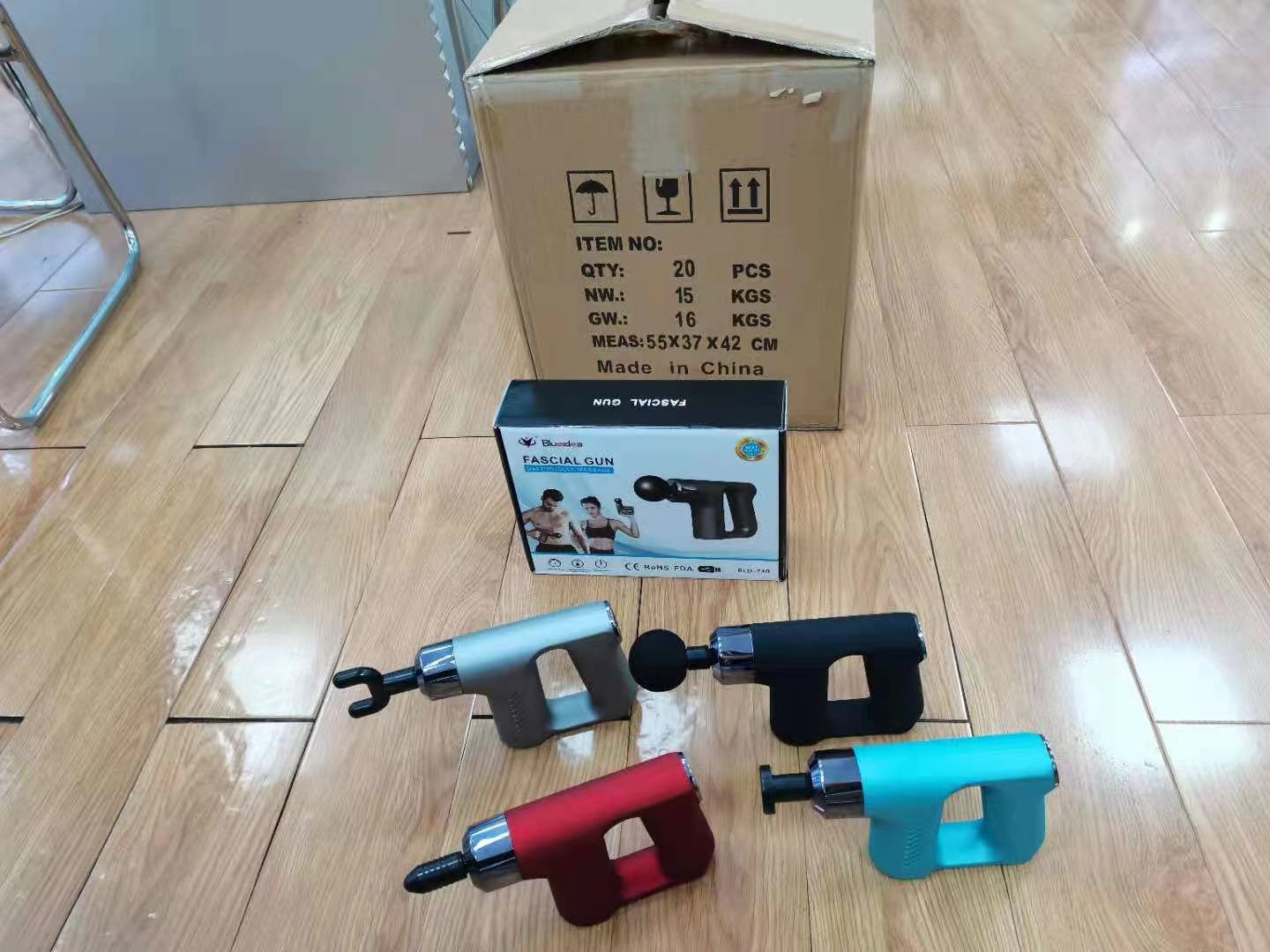 Blueidea Deep Tissue fascial massager with 4 massage Muscle Massage Gun (Random color). - Image 3