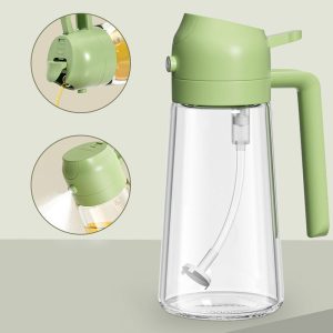 2-in-1 Oil Sprayer Bottle – Smart Kitchen Essential for Cooking & BBQ | 400 ML