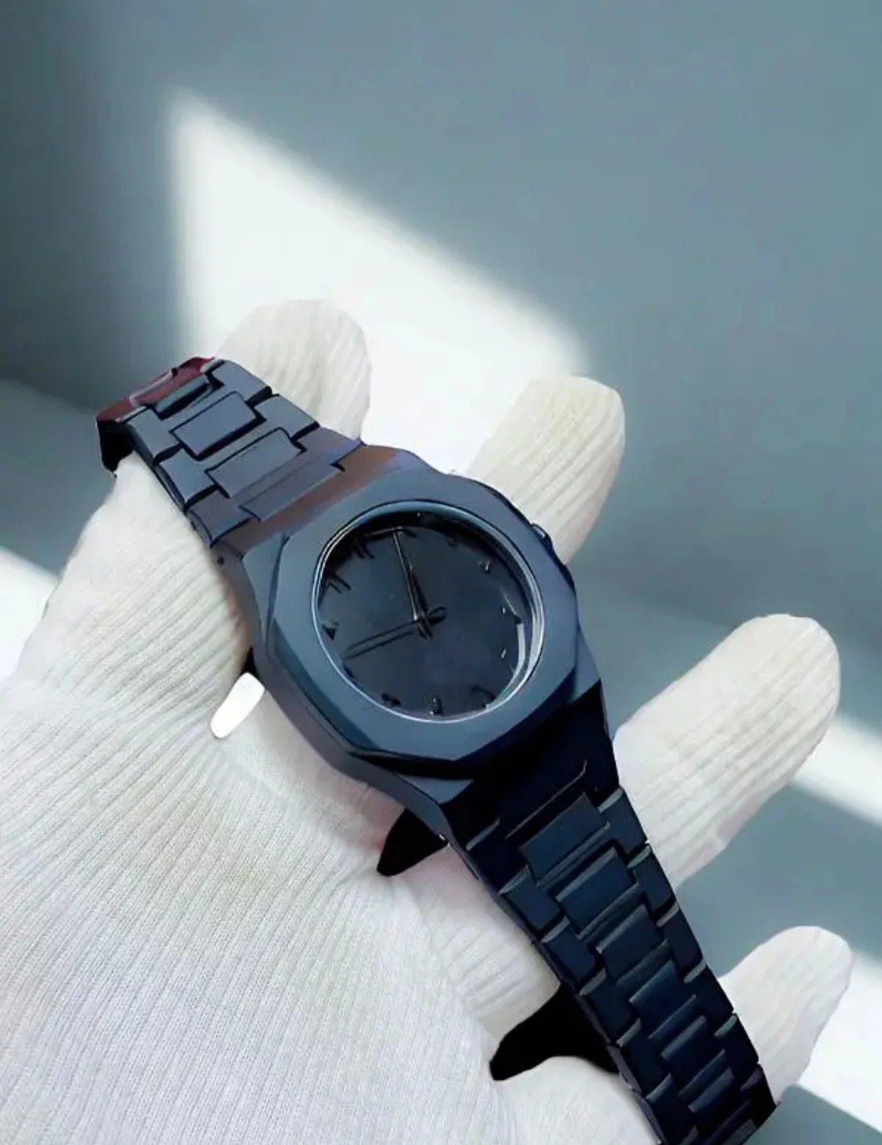 Full BLACK AURA Quartz Watch Lightweight Design, , Premium Quality & Finish - Best Quality Analog Watch For Boys - Watch For Men | Full Black Color Watch - Image 4