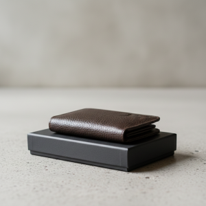 Unisex Slim Cow Leather Wallet  Brown | Minimalist Bifold Card & Cash Holder