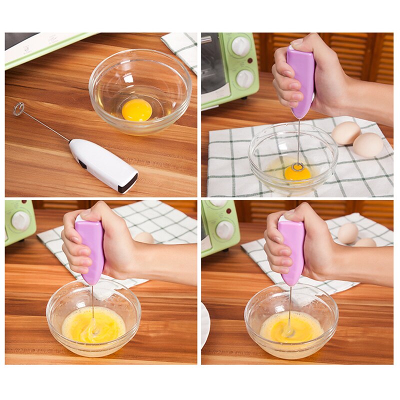 Multipurpose Electric Coffee Beater Handheld Mini Blenders Coffee Mixer Milk Foamer Portable Egg Whisk (random color) - Image 2