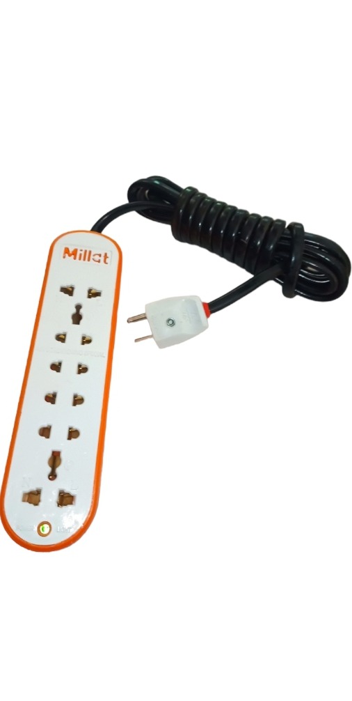 Extension Lead 5?Way | 4M Copper Wire | Power Switch | Multi?Socket Extension Cord | White - Image 2
