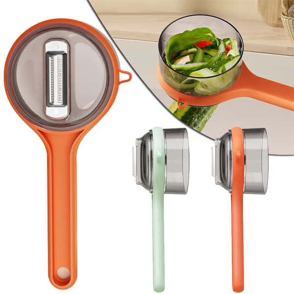 Multi?Functional Vegetable & Fruit Peeler | With Integrated Storage Container