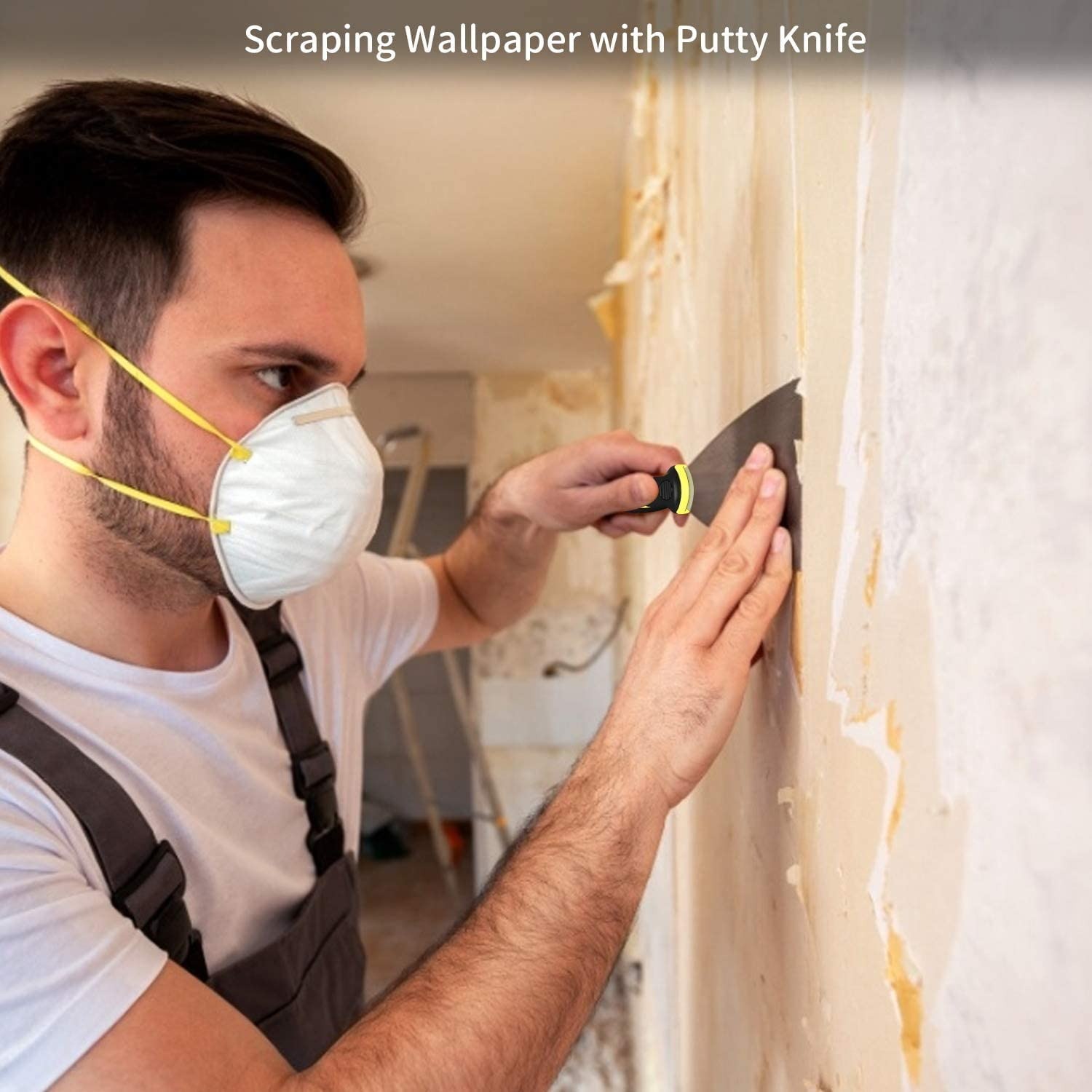 Scraper with Rubber Handle Heavy Duty Cleaning & Paint Removal Tool - Image 2