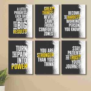 6 PC Wall Decor Cardboard Phototiles With Double Tape For Back Sticking  Turn Pain Into Power