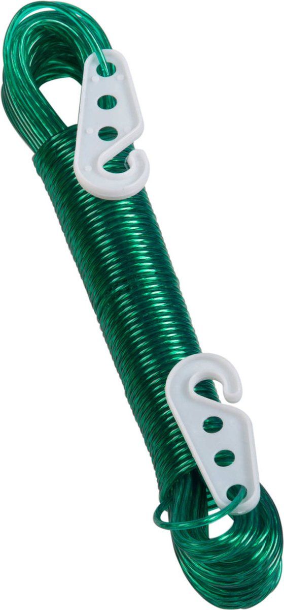 20M PVC Coated Metal Laundry Rope with Tensioner Strong Outdoor Clothesline Wire (Random Color) - Image 2
