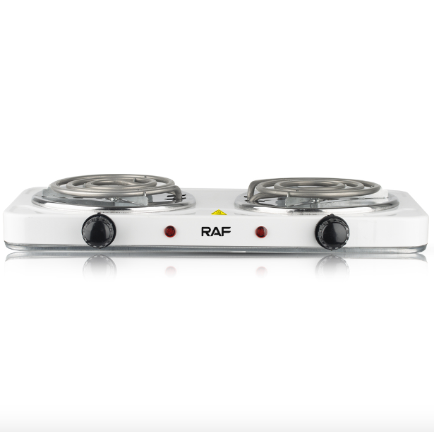 RAF Electric Stove Dual Coil Burner, Fast Heating & Easy-to-Clean Portable Cooktop - Image 4