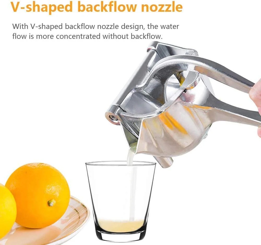 Stainless Steel Lemon & Orange Clip Handheld Fruit Juicer Durable Manual Portable Citrus Squeezer for Kitchen & Baby Fruit Juice - Image 4
