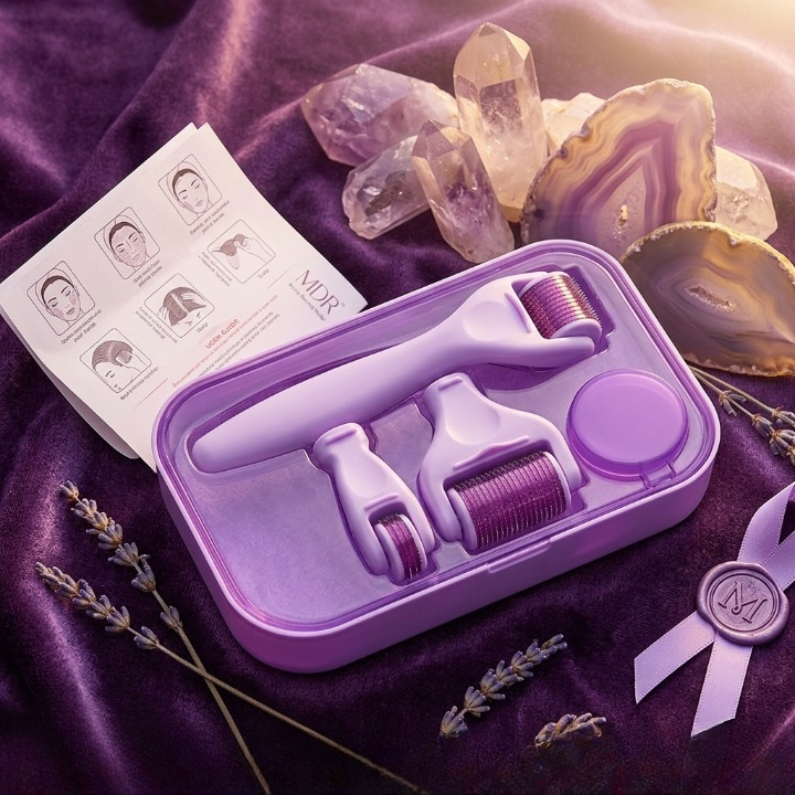 4 In 1 Derma Roller System For Anti Aging Skin Regeneration And Collagen Stimulation Therapy - Image 2