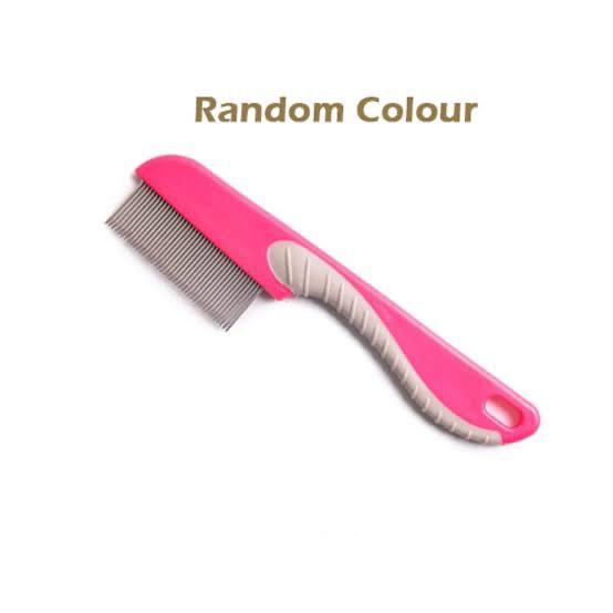 (pack of 3) 100% Stainless Steel Needles Manual Anti Lice Comb Metal Needles For Men Women Comb - Random Color - Image 2