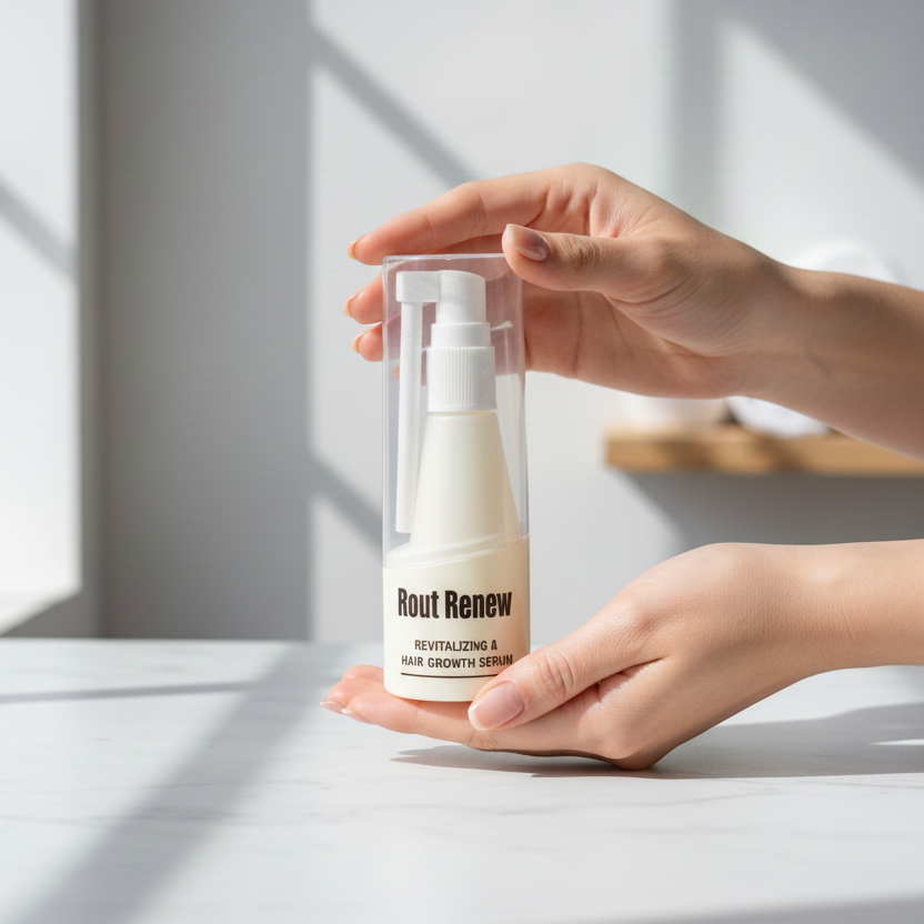 Rout Renew Revitalizing And Hair Growth Serum Nourishes - 50mlScalp Strengthens Roots Promotes Growth Smooth Texture Provides Healthy And Shiny Hair - - Image 2