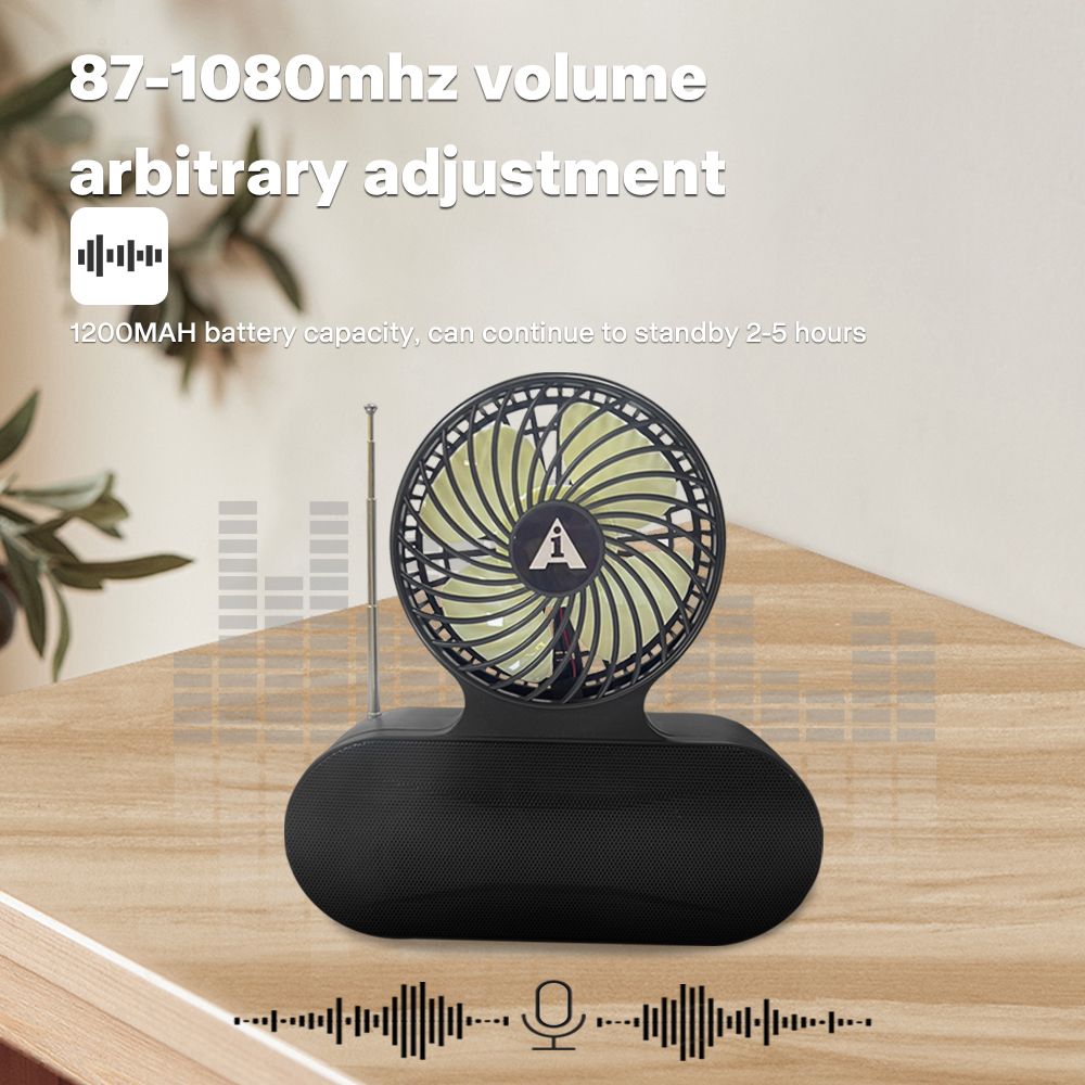 Solar fan Bluetooth speaker - Image 4