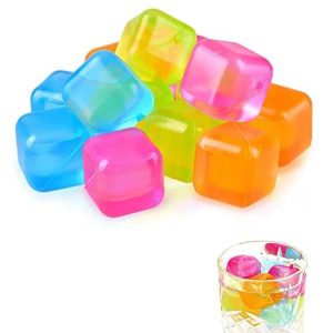 10PCS Reusable Ice Cubes Random Shapes Multi-Color Collection