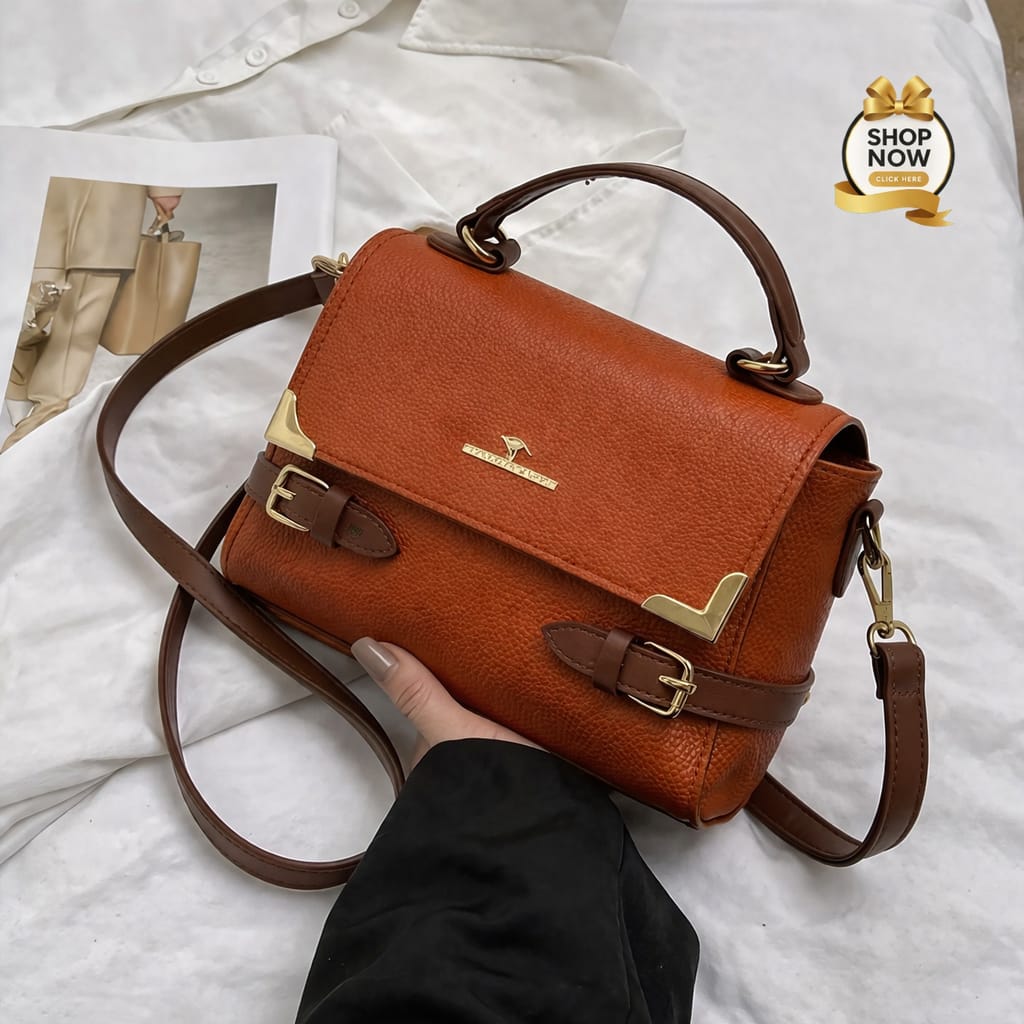 The Mono Carry Crossbody Bag Stylish Leatherette Design With Adjustable Strap - Image 3