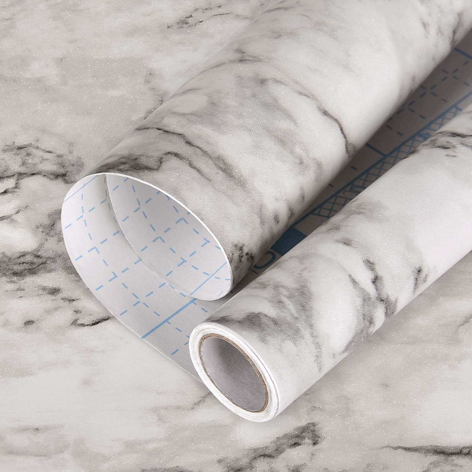 Self-Adhesive Kitchen Marble Sheet Waterproof Heat Resistant Wall Countertop Sticker For Bathroom Living Room(random colour) - Image 3