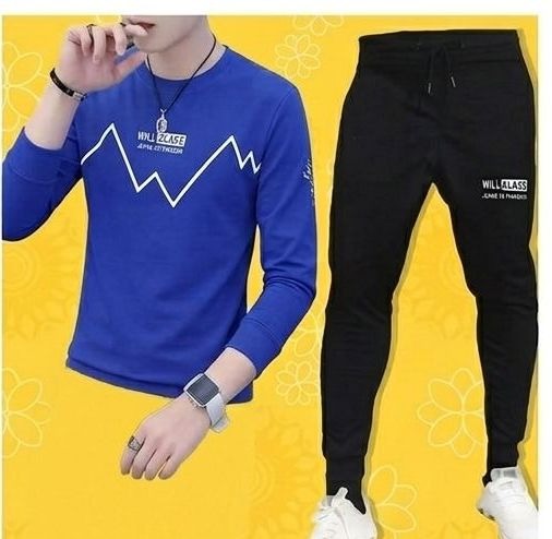 Printed T-Shirt and Trouser Summer Track Suit for Men & Boys Comfortable Casual Two-Piece Outfit, Soft Breathable Fabric - Image 4