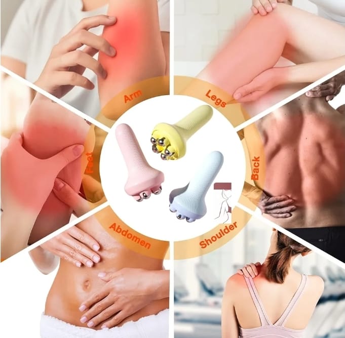 Roller Massager Body Massager Handheld Massage Ball For Muscle Back Neck Joint Foot Shoulder Leg Pain Relief | Random Color - Image 2