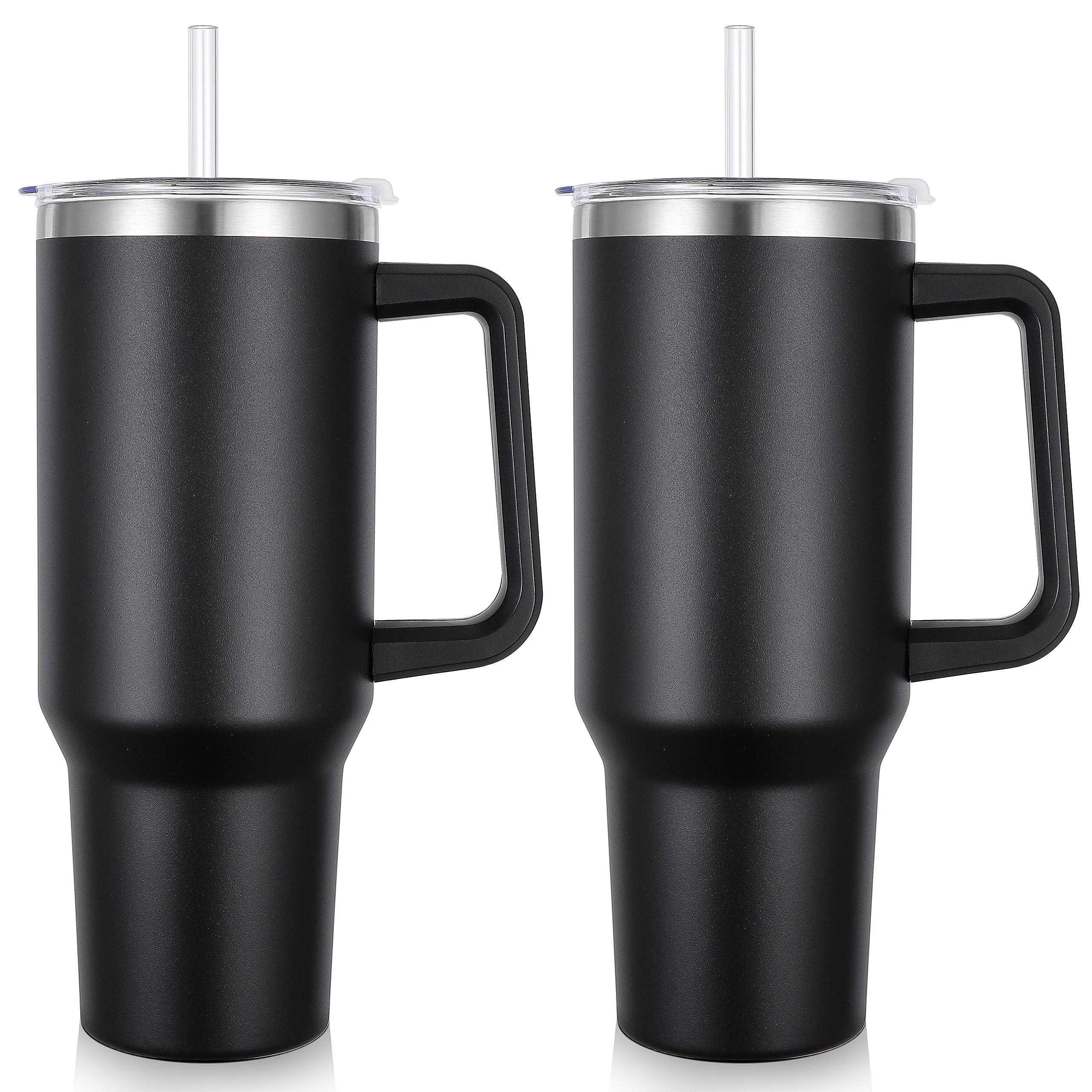 Insulated Tumbler 40oz Stainless Steel Vacuum Cup Thermal Mug for Ice Coffee Travel Car Cup 1200ML - Image 2