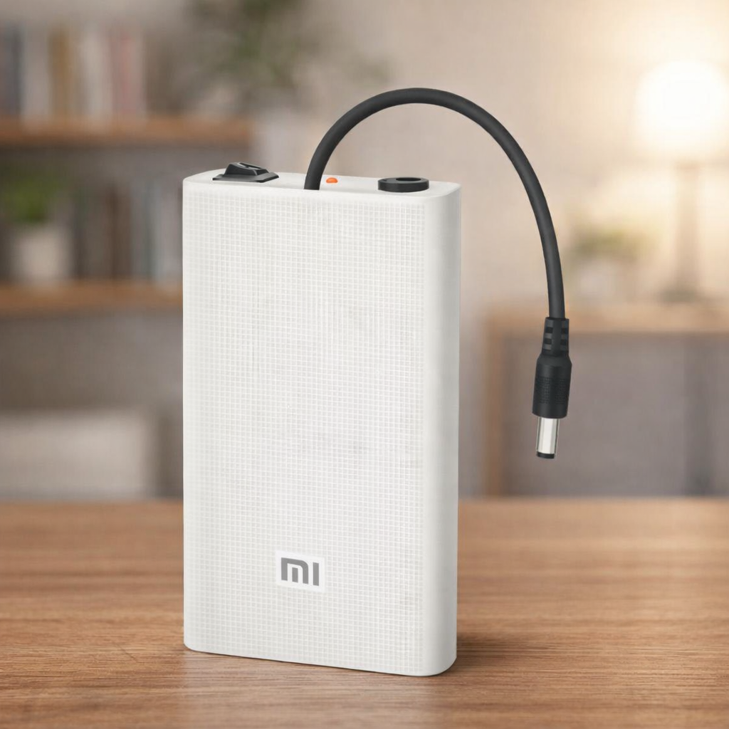 Mi Router Power Bank UPS 12V/9V WiFi Router Backup Battery for PTCL, StormFiber & Fiber Modems (Without Adapter) - Image 3
