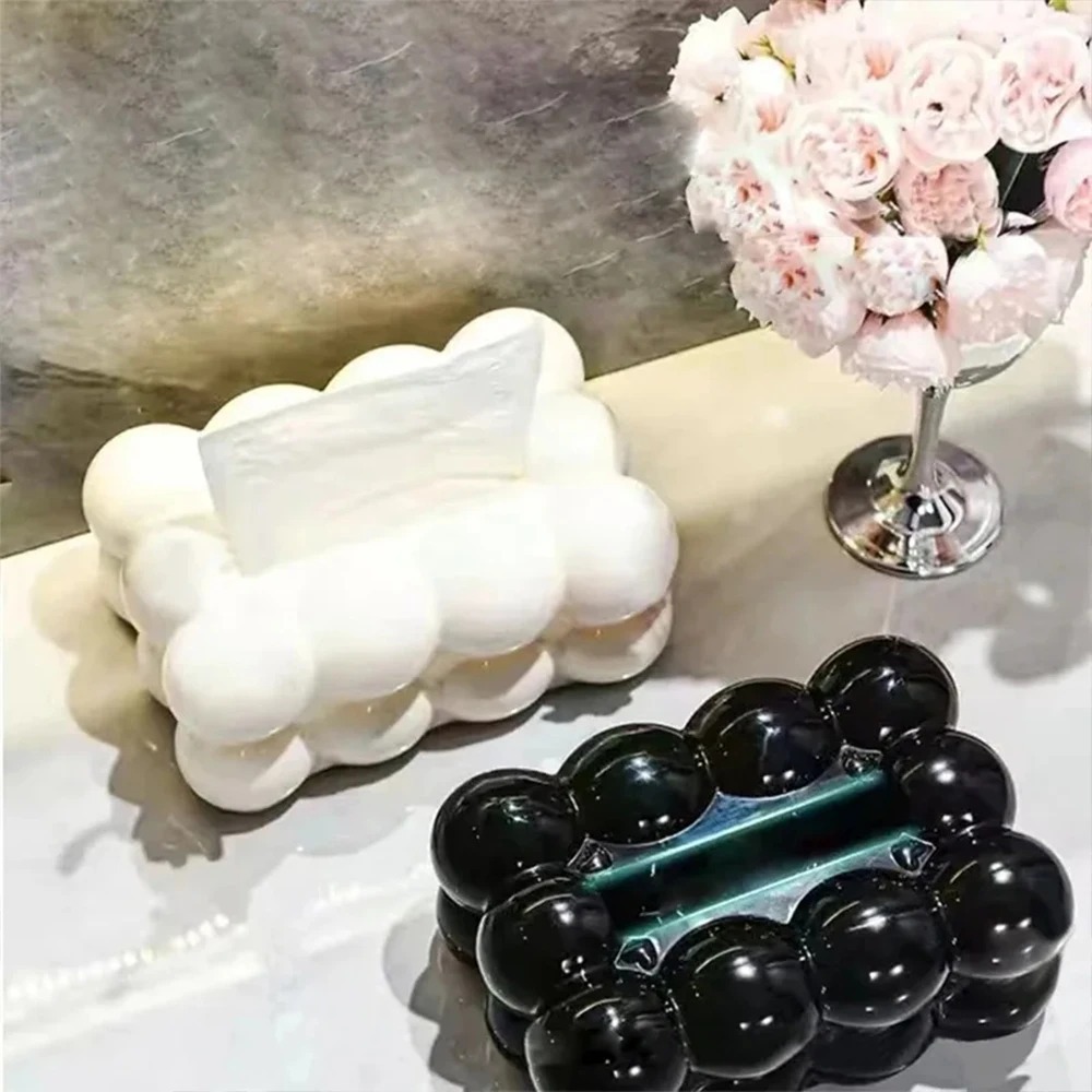 Bubble Shape Tissue Box Holder | Randam Color - Image 2