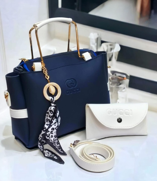 Ladies Handbag With Match Small Pouch Elegant Design Premium Quality - Image 2