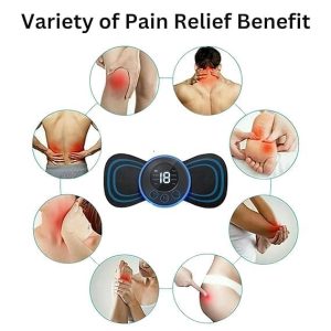 Wireless EMS Mini Body Massager Â Portable Butterfly Massager for Blood Circulation & Pain Relief