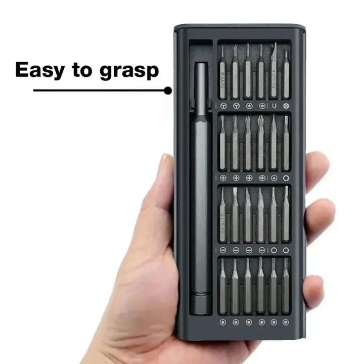 New Style 24-in-1 Precision Manual Tool Set Professional Interchangeable Multi-Bit Toolkit with Slim Slider Housing - Image 3