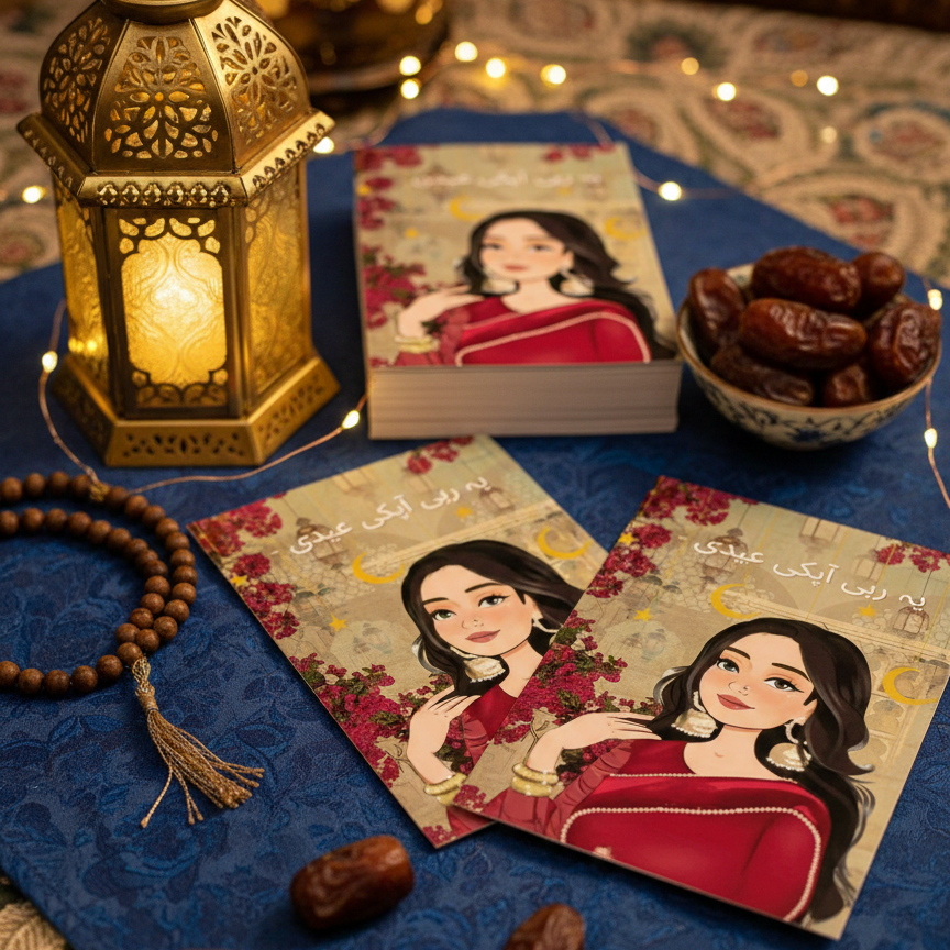 Eidi Card Pack of 9 Festive Money & Gift Giving Cards for Eid - Image 2