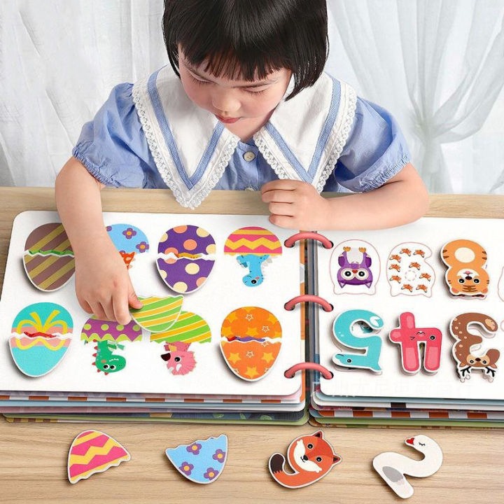 Montessori Quiet Busy Book for Toddlers 12 Theme Educational Learning Activity Book for Kids | Early Development Toy