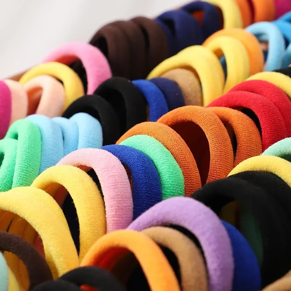 Pack Of 14Pcs Multicolor Hair Ponies For Girls | Soft And Stretchable Hair Bands - Image 2