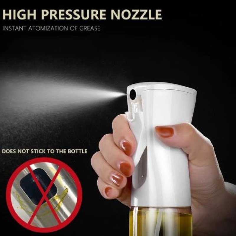 Edible Oil Spray Bottle | 220ml Glass Bottle | With Brush | Refillable - Image 4