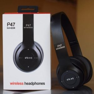 Long Listening Battery Fast Charging Wireless Bluetooth 5.1 Headphones P47 Model | Random Color