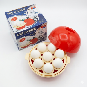Egg Electric Egg Boiler and Vegetable Steamer  Automatic Shut-Off Rapid Cooker for Healthy Breakfast & Steamed Snacks