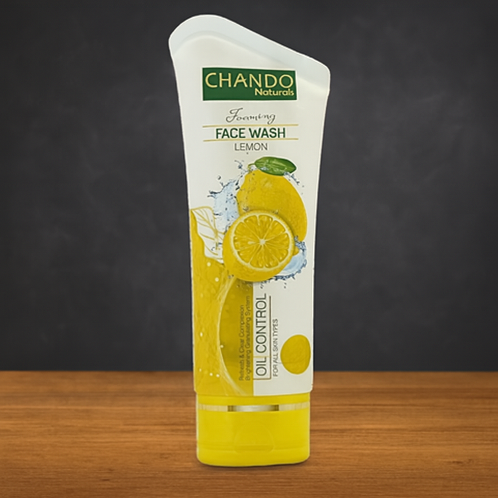 Chando Natural Foaming Face Wash Lemon Oil Control & Refreshing Cleanser for All Skin Types (100g) - Image 3