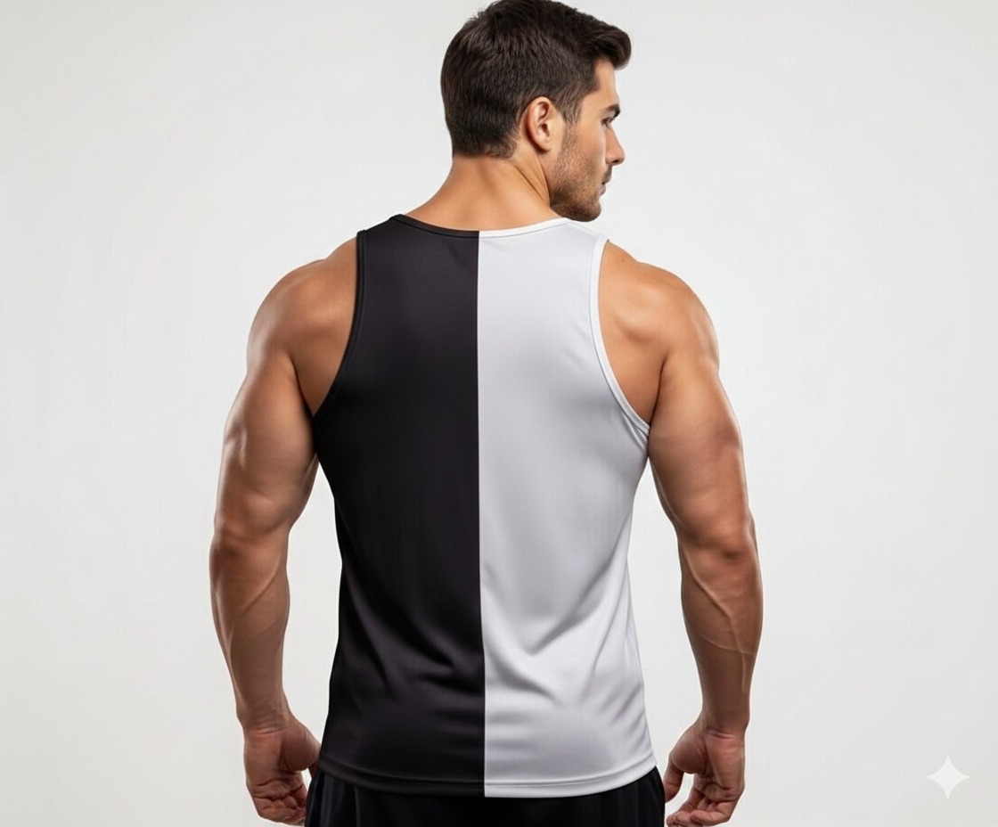 Men Boys Panel Tank Top | Top Tank Sando Pack of 2 Summer Wear - Image 3