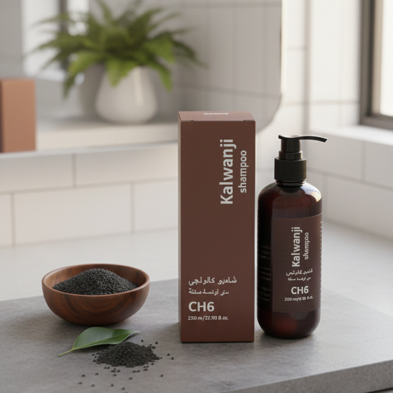 Kalwanji CH6 Black Seed Revitalizing Shampoo 250ml Nutrient-Rich Formula for Hair Strength & Shine - Image 3