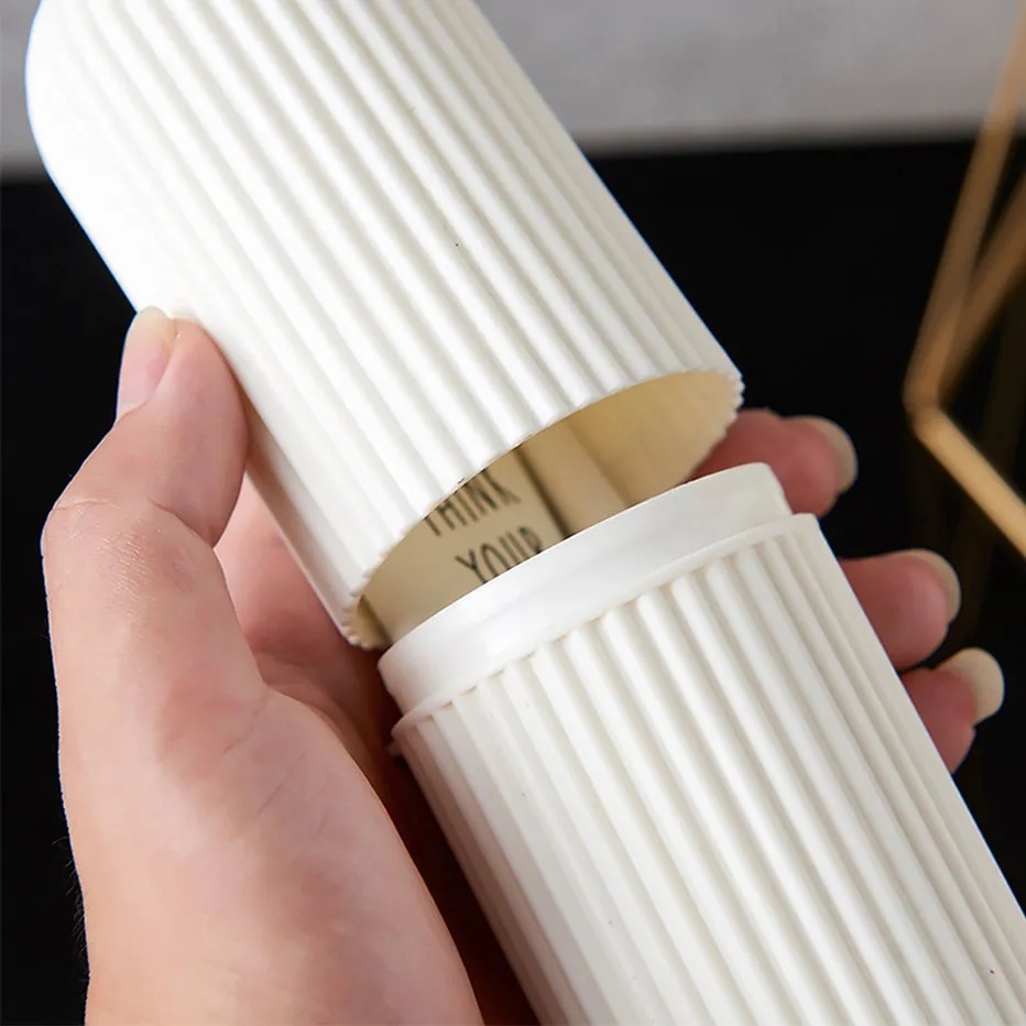 Portable Toothbrush Holder Toothpaste Storage Cup Household Travel (random color) - Image 2