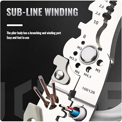 Multi-Function Wire Stripper and Cutter 10-in-1 Electrical Hand Tool with Cutting, Stripping, Crimping & Screwdriver Functions (Random Color) - Image 2