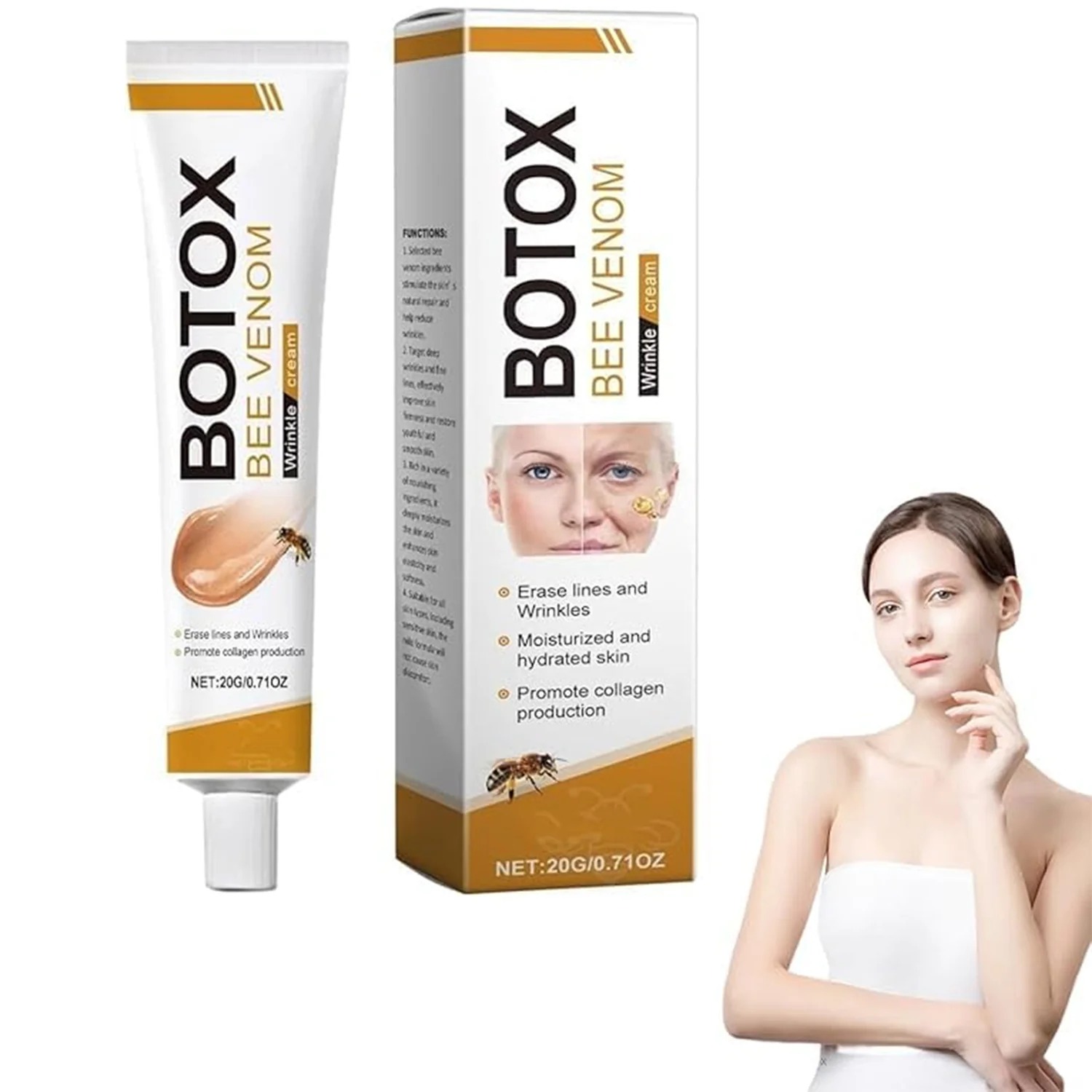 Botox Bee Venom Wrinkle Cream | Anti?Aging Moisturizer | Collagen Boost | Reduce Wrinkles & Fine Lines 30gm - Image 5