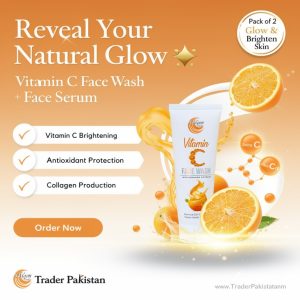 Vitamin C Face Wash + Vitamin C Face Serum (Pack of 2 )