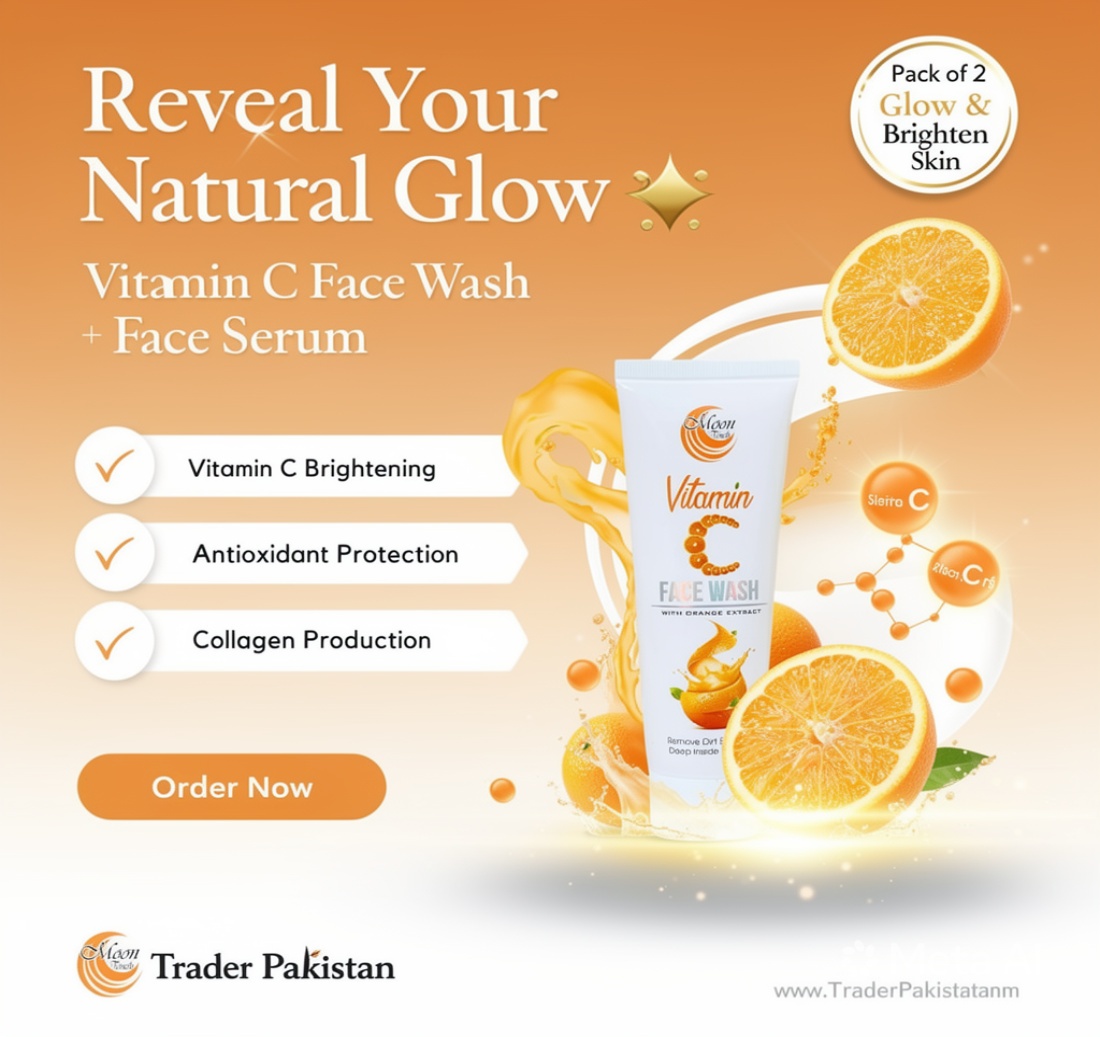 Vitamin C Face Wash + Vitamin C Face Serum (Pack of 2 )