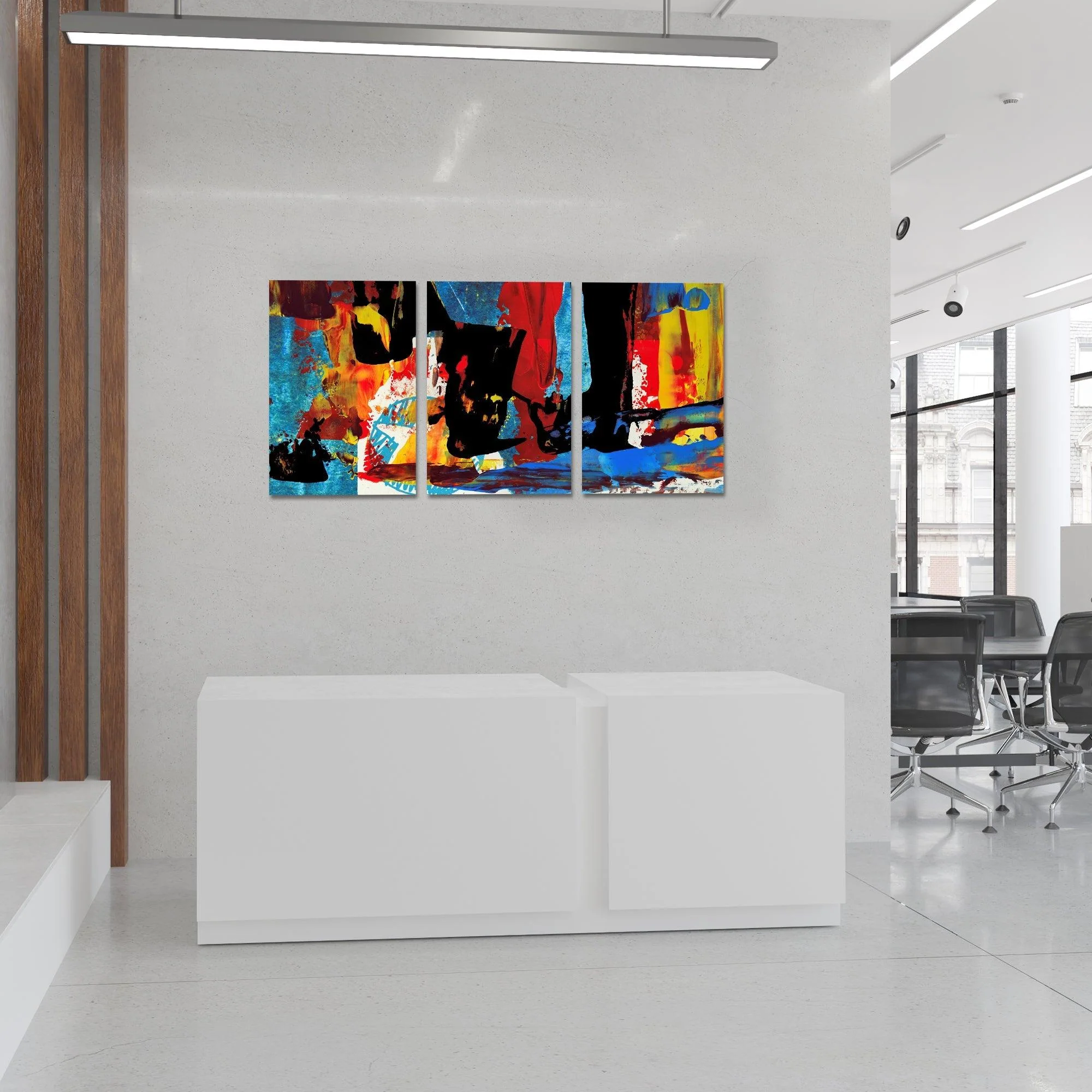 3D Wall Art Panels Frame Canvas painting Modern Wall Art SET OF 3 - Image 2