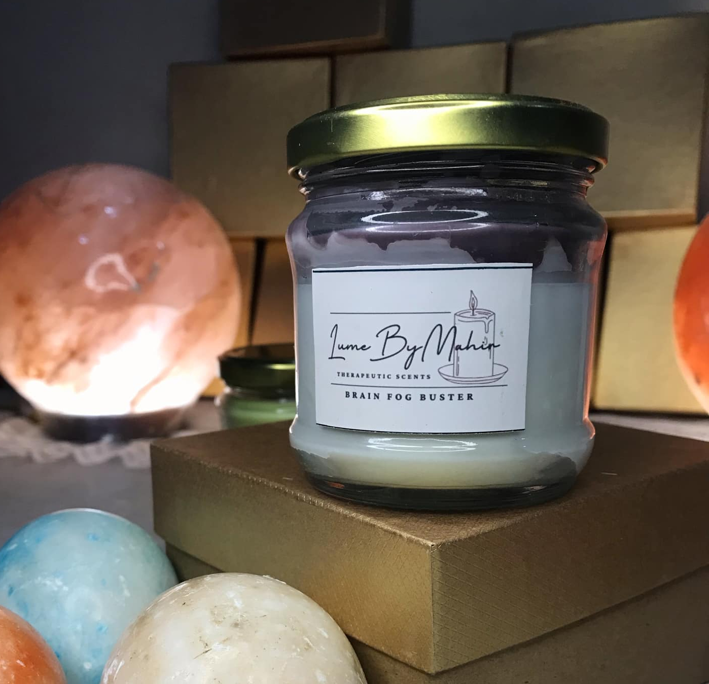 Brain Fog Buster Smell the Espresso, No More Depresso! Handcrafted Soy Wax Coffee Scented Candle - 100gm