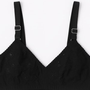 Cotton Sada Bra Pack of 3 Mehroon, Black & Skin Color