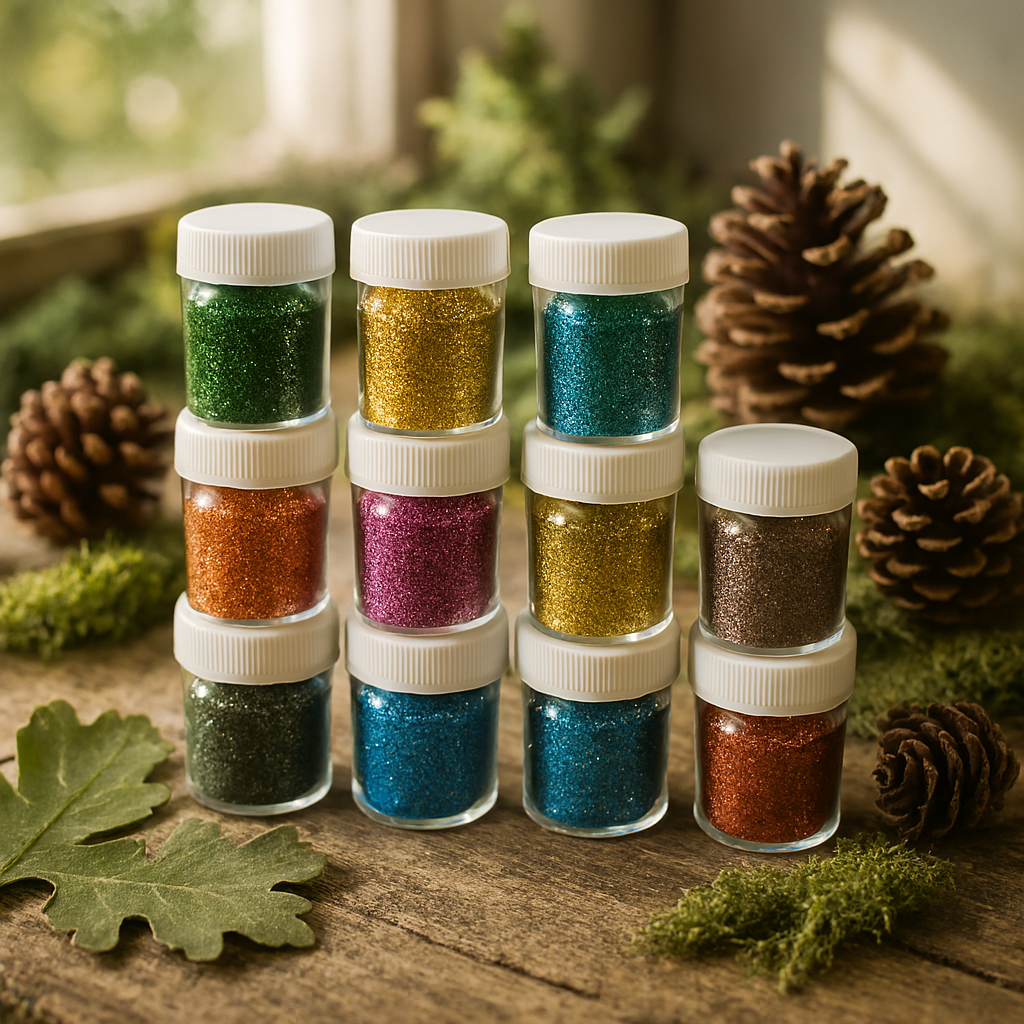 Glitter Powder Bottle Set Pack of 12 Different Colors, High-Quality Craft Glitter for DIY, Nail Art, and Decorations - Image 4