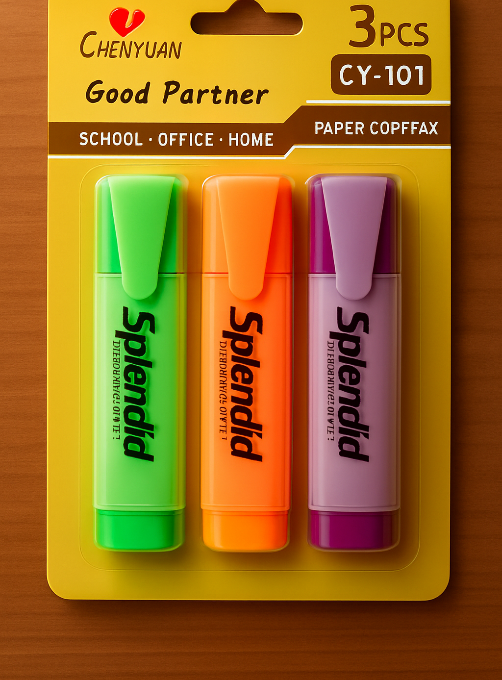 Pack of 3 Highlighters Vibrant, Long-Lasting, Smooth Ink for Study, Office & Creative Use - Image 2